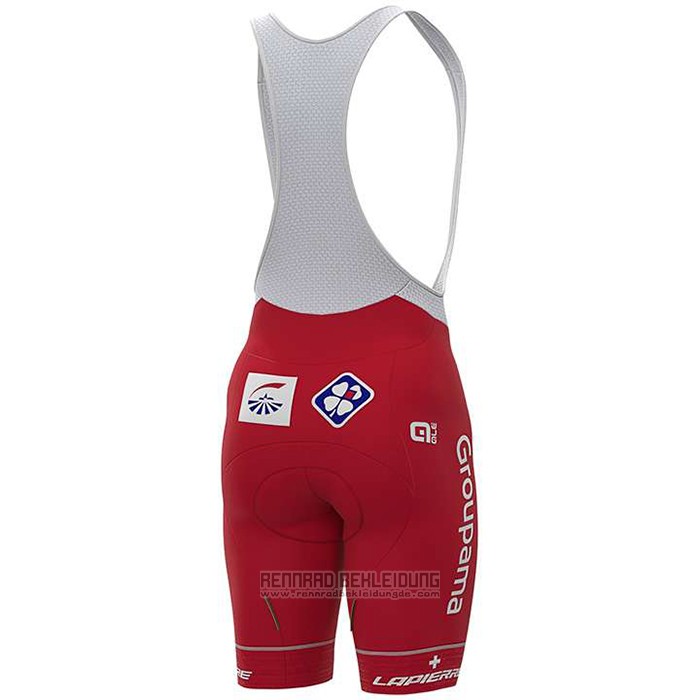 2020 Fahrradbekleidung Groupama-FDJ Champion Schweiz Trikot Kurzarm und Tragerhose